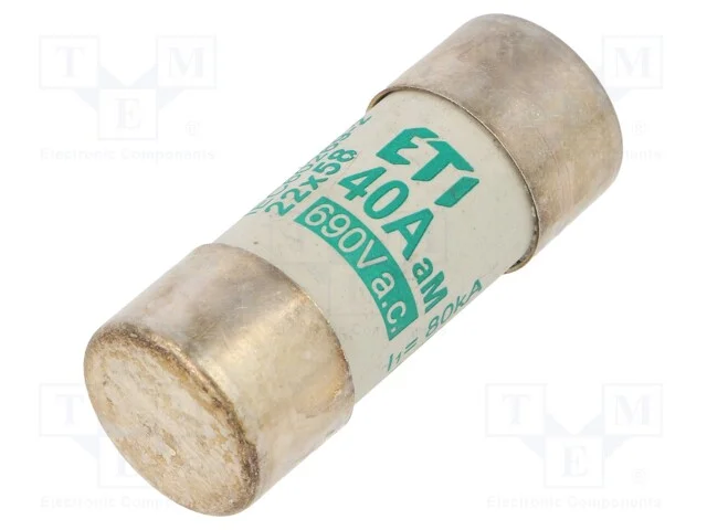 Fusível: Baixa Tensão, Am, 40a, 690vac, Cilíndrico,Industrial
