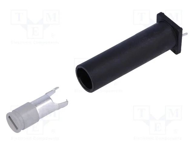 Tomada, fusíveis cilíndricos, THT, 6,3x32mm, -40÷.
