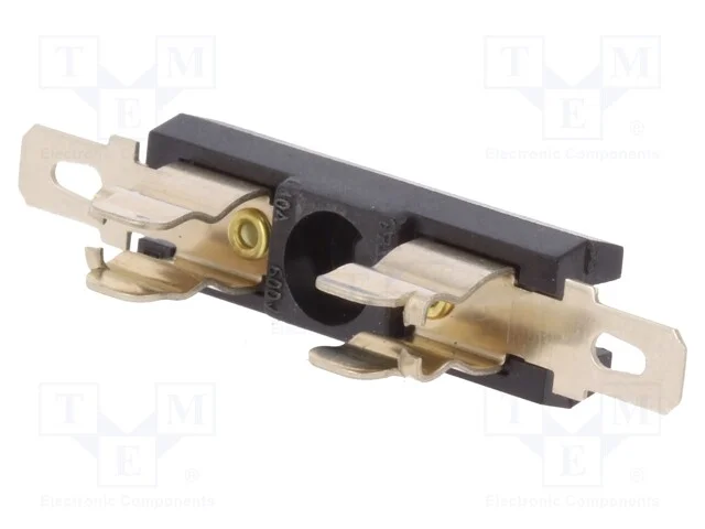 Tomada, fusíveis cilíndricos, 5x20mm, -40÷85C, 10.