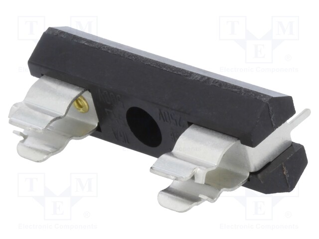 Tomada, fusíveis cilíndricos, THT, 6,3x32mm, 6,3A.