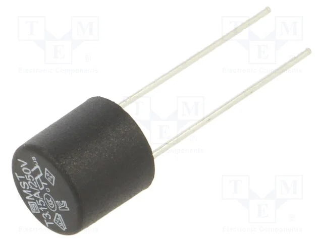 Fusível: Baixa Tensão, Retardado, 3,15a, 250vac, Pcb,Tht, Tr5