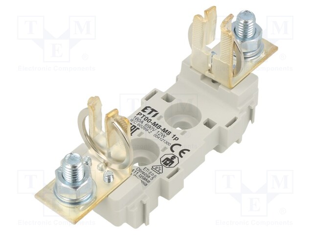 Base de fusível, NH00, roscado, 160A, 690VAC, Pol.