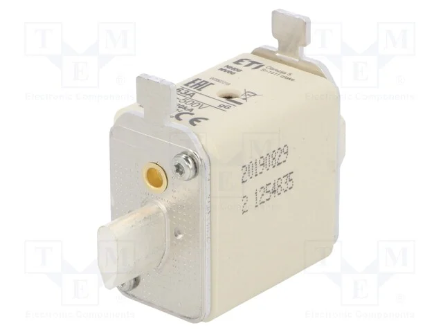 Fusível: Baixa Tensão, Gg, 63a, 500vac, Cerâmico,Industrial, Nh00