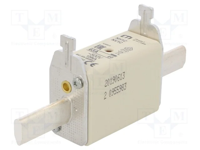 Fusível: Baixa Tensão, Gg, 63a, 500vac, Cerâmico,Industrial, Nh1c