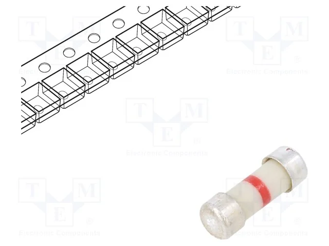 Fusível: Baixa Tensão, Rápido, 50ma, 250v, Smd, Axial, 242