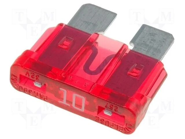 Fusível: Baixa Tensão, 10a, 32vdc, Automotivo, 19mm, Atof
