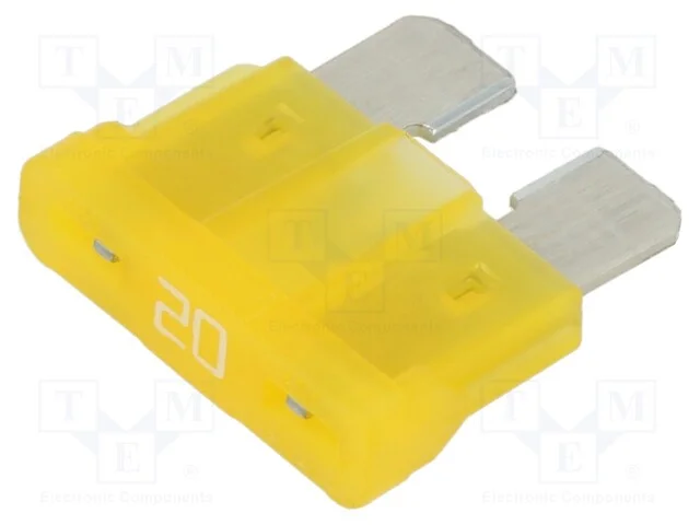 Fusível: Baixa Tensão, 20a, 32vdc, Apertado, Automotivo, 19mm, Atof