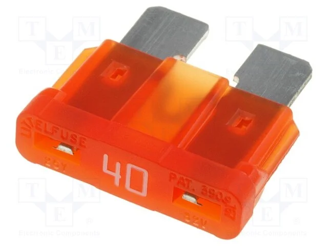 Fusível: Baixa Tensão, 40a, 32vdc, Automotivo, 19mm, Atof