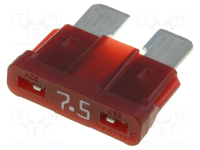 Fusível: Baixa Tensão, 7,5a, 32vdc, Automotivo, 19mm, Atof