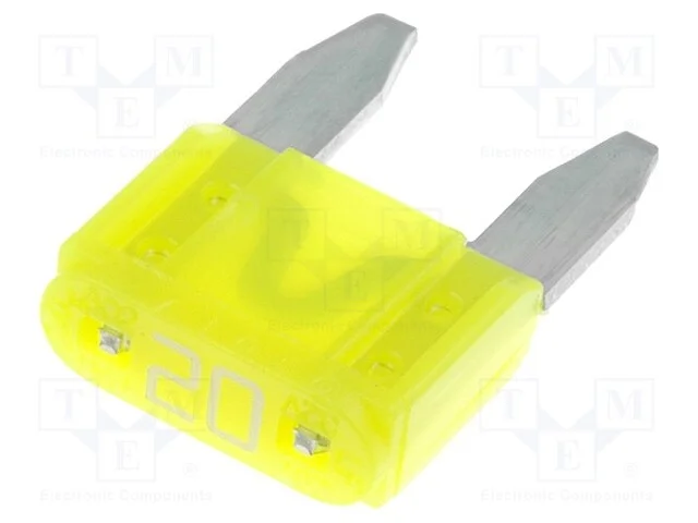 Fusível: Baixa Tensão, 20a, 32vdc, Automotivo, 10,9mm, Mini