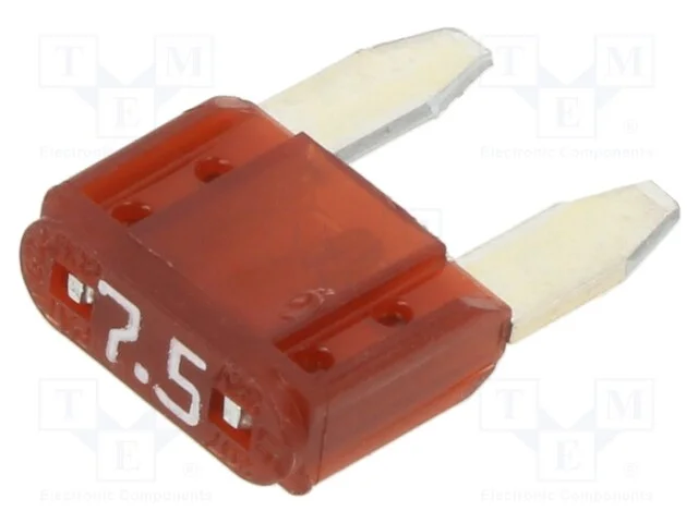 Fusível: Baixa Tensão, 7,5a, 32vdc, Apertado, Automotivo, 19mm