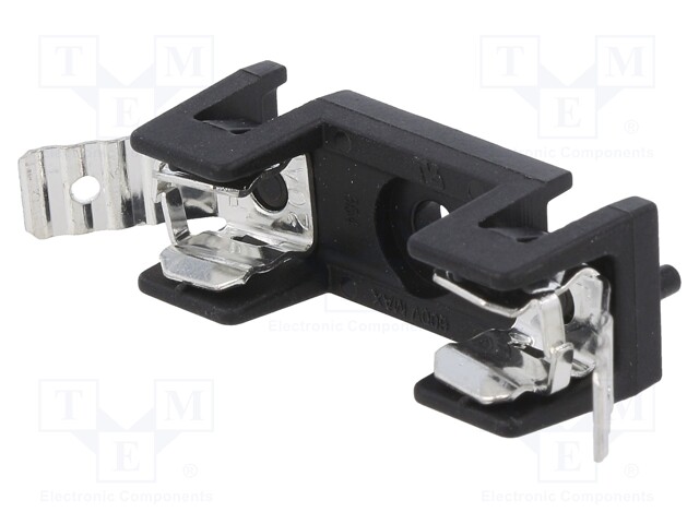 Tomada, fusíveis cilíndricos, 6,3x32mm, -40÷85C, .