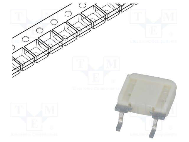 Fusível: baixa tensão, rápido, 3A, 350VAC, SMD, 1.