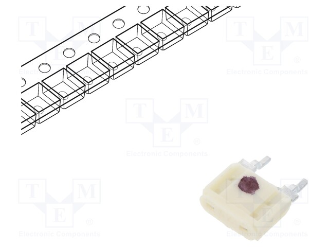 Fusível: baixa tensão, rápido, 7,5A, 350VAC, SMD,.