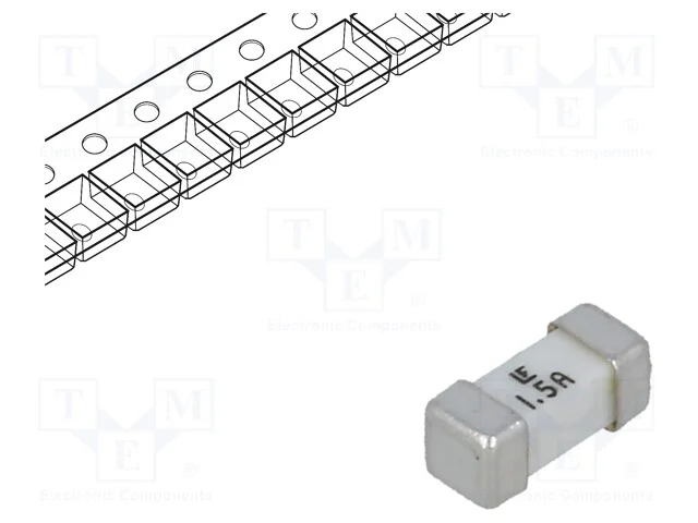 Fusível: baixa tensão, super-imediato, 1,5A, 125V.