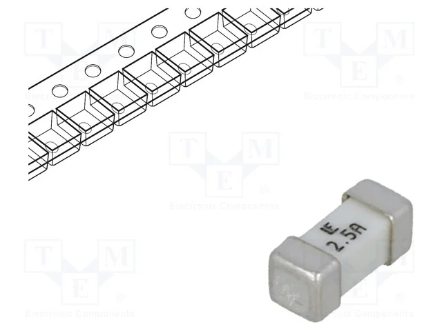 Fusível: baixa tensão, super-imediato, 2,5A, 125V.
