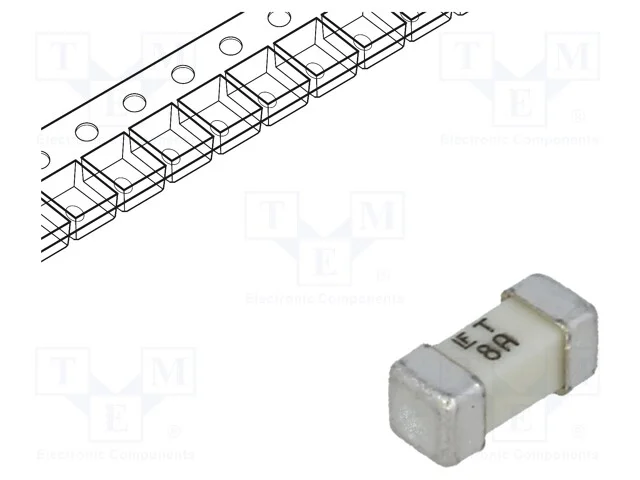 Fusível: baixa tensão, retardado, 8A, 72VAC, 75V,.