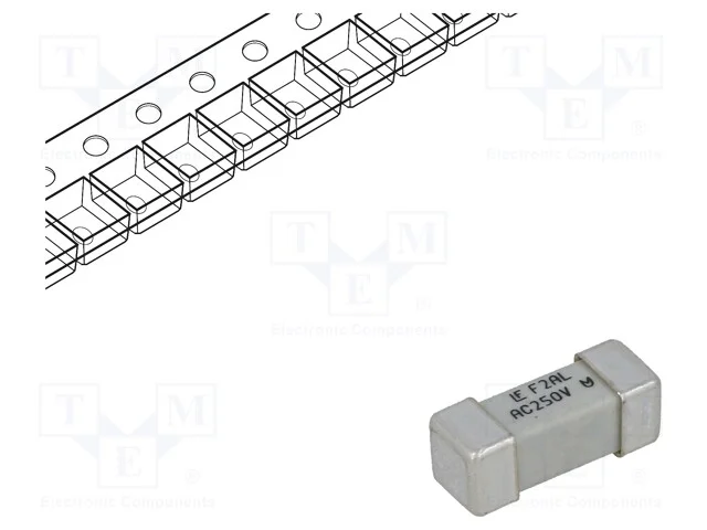 Fusível: baixa tensão, rápido, 2A, 250VAC, 250V, .