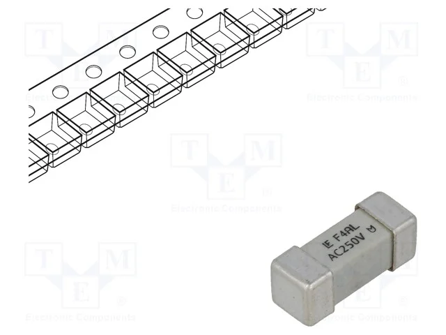 Fusível: baixa tensão, rápido, 4A, 250VAC, 250V, .