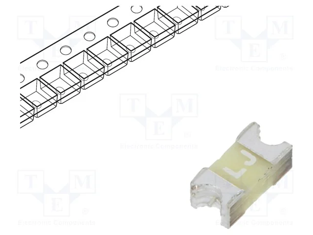 Fusível: Baixa Tensão, Rápido, 1,25a, 125vac, 125v, 125vdc, Smd