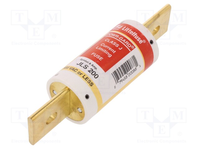 Fusível: baixa tensão, rápido, 200A, 600VAC, indu.