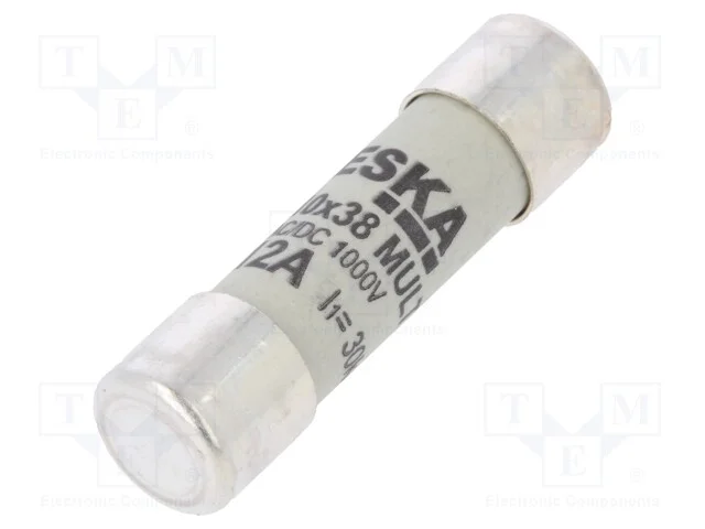 Fusível: Baixa Tensão, Gr, 12a, 1000vdc, Cilíndrico