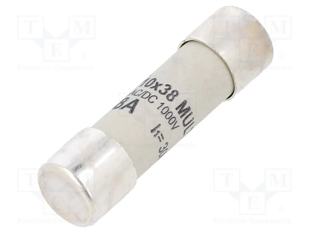 Fusível: Baixa Tensão, Gr, 8a, 1000vdc, Cilíndrico