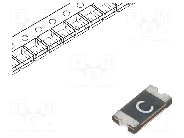 Fusível: de polímero PTC, 200mA, SMD, 1206L