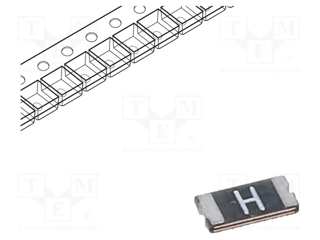 Fusível: de polímero PTC, 1,1A, SMD, 1206L