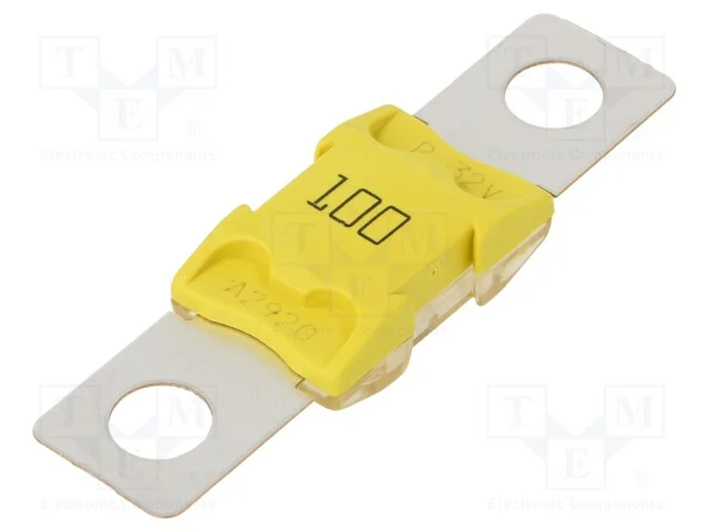 Fusível: Baixa Tensão, 100a, 32vdc, Parafuso M8, Automotivo, Cobre