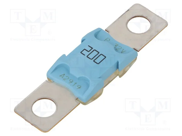 Fusível: Baixa Tensão, 200a, 32vdc, Parafuso M8, Automotivo, Cobre