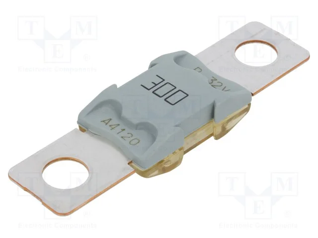 Fusível: Baixa Tensão, 300a, 32vdc, Parafuso M8, Automotivo, Cobre