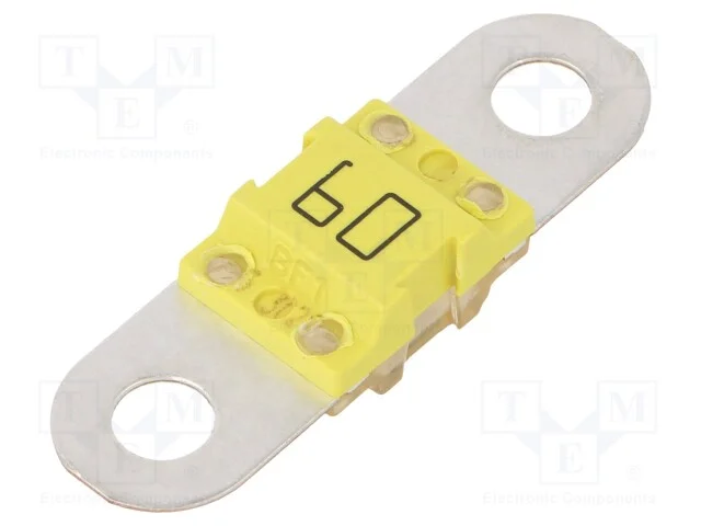 Fusível: Baixa Tensão, 60a, 32vdc, Parafuso M5, Automotivo, Cobre
