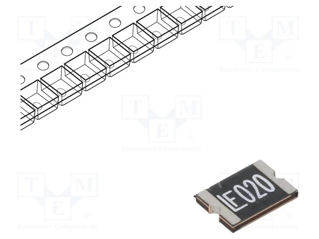 Fusível: de polímero PTC, rápido, 0,2A, 30V, 30VD.