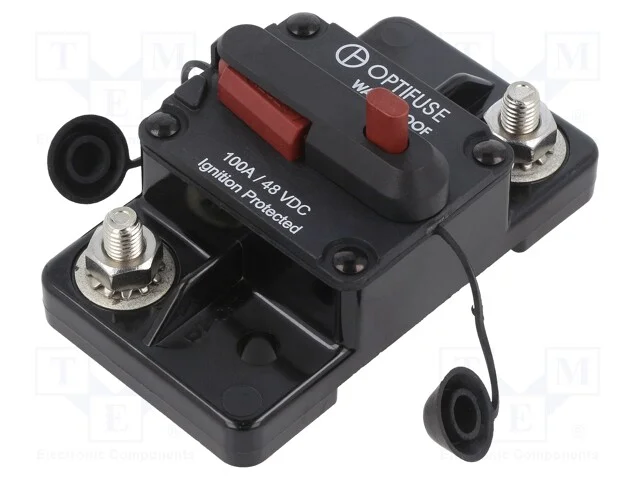 Fusível: Baixa Tensão, 100a, 48vdc, Automotivo, 86x48,5x35,9mm