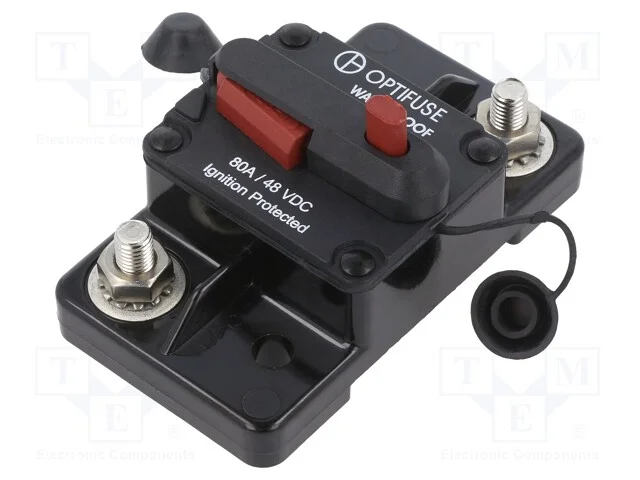 Fusível: Baixa Tensão, 80a, 48vdc, Automotivo, 86x48,5x35,9mm