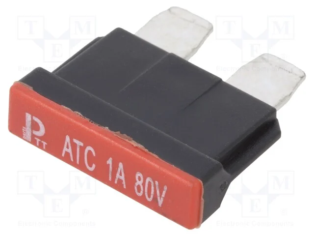 Fusível: Baixa Tensão, 1a, 80vdc, Automotivo, 19mm, Cobre
