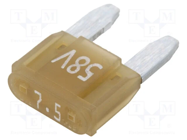 Fusível: Baixa Tensão, 7,5a, 58vdc, Automotivo, 11,2mm