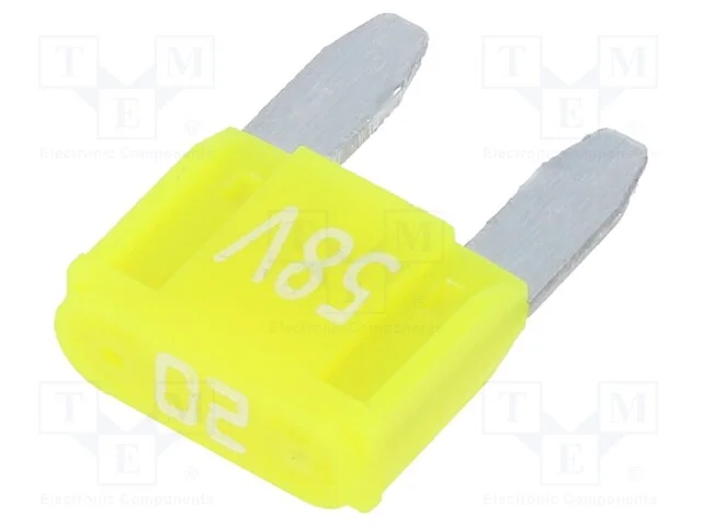 Fusível: Baixa Tensão, 20a, 58vdc, Automotivo, 11,2mm