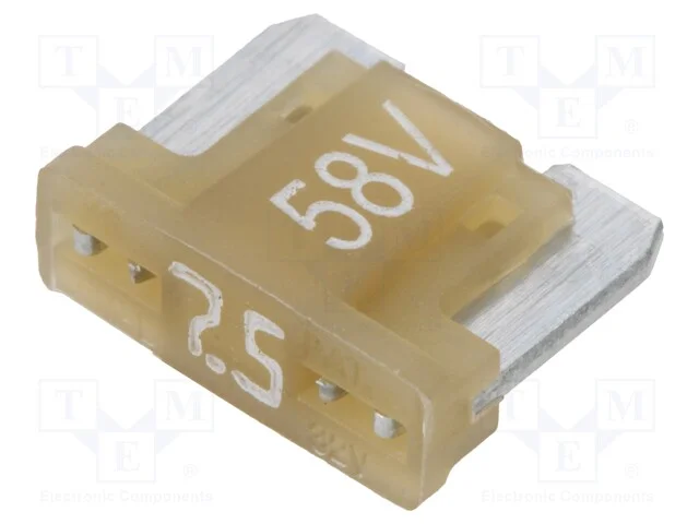 Fusível: Baixa Tensão, 7,5a, 58vdc, Automotivo, 11mm