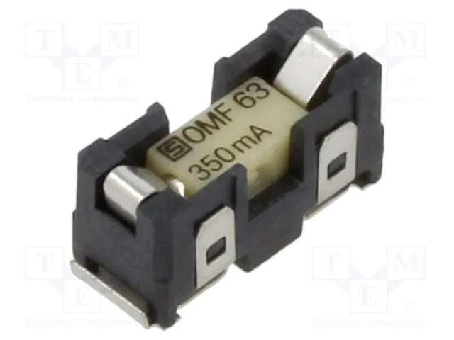 Tomada, Fusíveis Cilíndricos, Smt, -40÷85c, 350ma, Ul94v-0, Preta