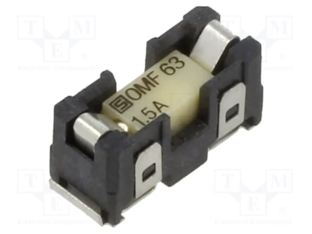 Tomada, Fusíveis Cilíndricos, Smt, -40÷85c, 1,5a, Mat: Termoplast