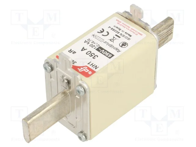 Fusível: Baixa Tensão, Ar, 350a, 690vac, 550vdc, Prateado, Nh1