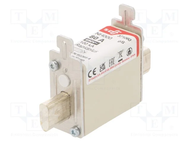 Fusível: Baixa Tensão, Gs, 80a, 690vac, 440vdc, Nh000