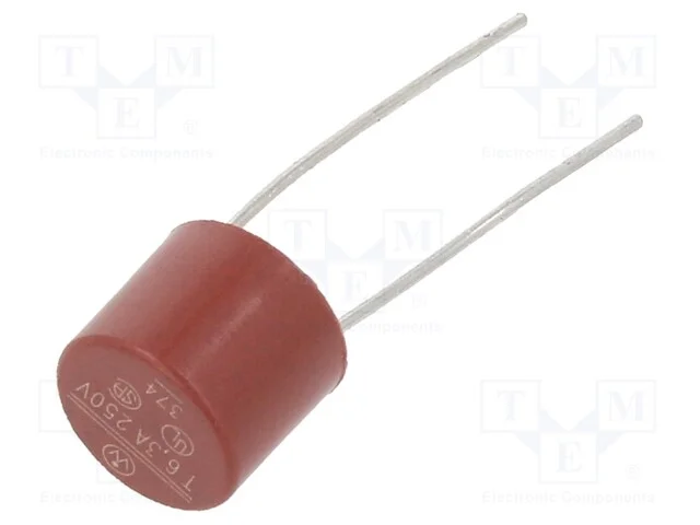 Fusível: Baixa Tensão, Retardado, 6,3a, 250vac, Tht, Tr5, Cobre, 374