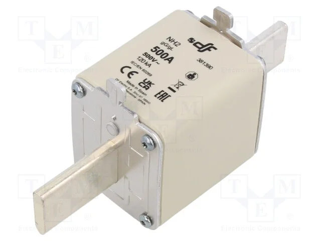 Fusível: Baixa Tensão, Gg, 500a, 500vac, 80vdc, Cerâmico, Nh2