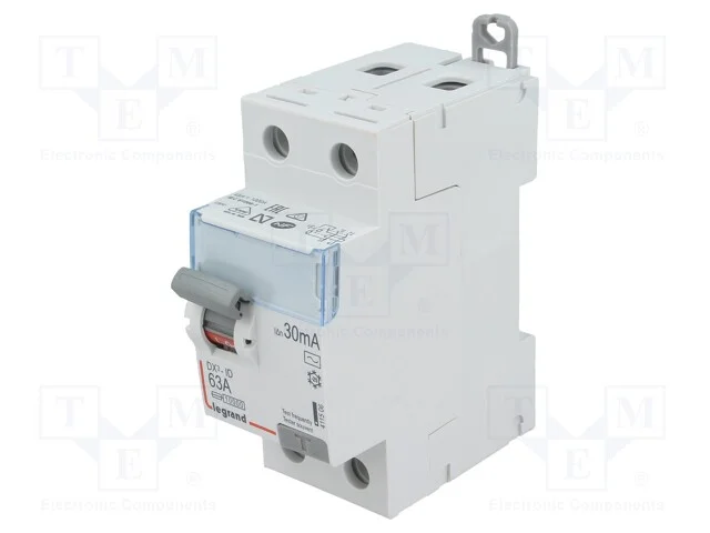 Interruptor de Corrente Diferencial, Inom: 63a, Polos: 2, 400vac