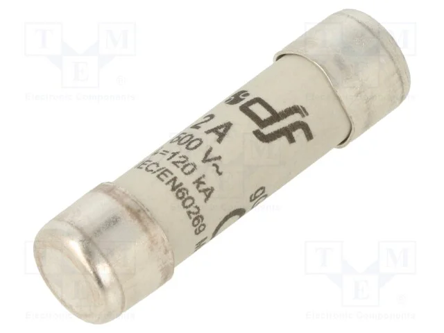 Fusível: Baixa Tensão, Gg, 2a, 500vac, 250vdc, 10,3x38mm