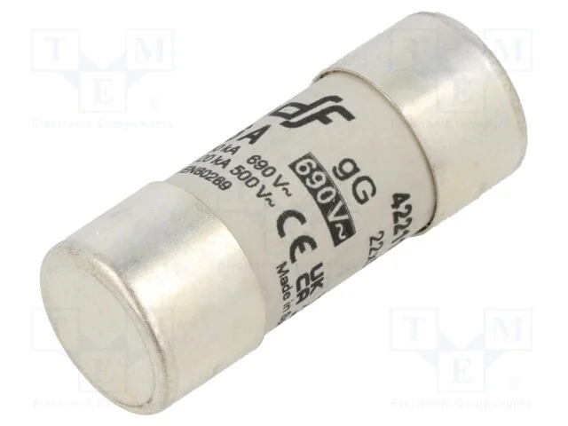 Fusível: Baixa Tensão, Gg, 16a, 690vac, 440vdc, 22x58mm