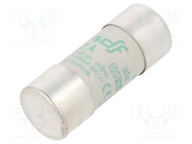 Fusível: Baixa Tensão, Am, 2a, 690vac, 22x58mm